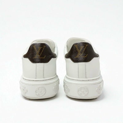 ルイヴィトン LOUIS VUITTON タイムアウトライン モノグラム スニーカー 靴 シューズ レザー ホワイト 白 モノグラム ロゴ