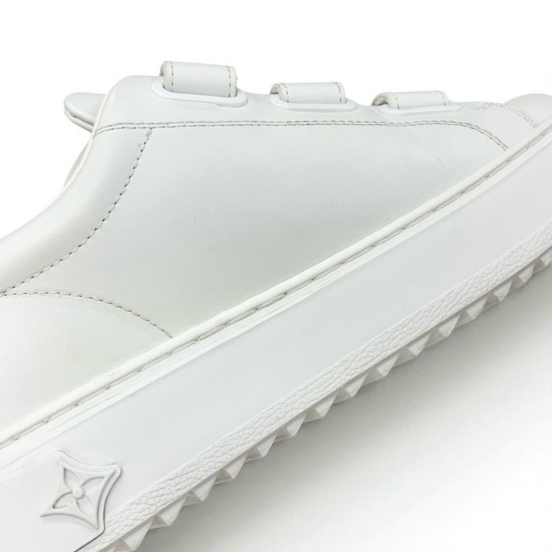 ルイヴィトン LOUIS VUITTON タイムアウトライン モノグラム スニーカー 靴 シューズ レザー ホワイト 白 モノグラム ロゴ