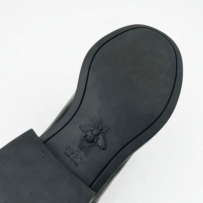 グッチ GUCCI ブーツ ショートブーツ 靴 シューズ レザー ブラック 黒 ダブルG ハート キルティング