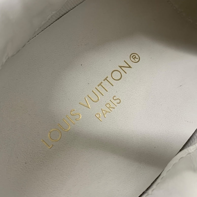 ルイヴィトン LOUIS VUITTON ランアウェイライン モノグラム スニーカー 靴 シューズ レザー ホワイト ブラウン ゴールド インヒール