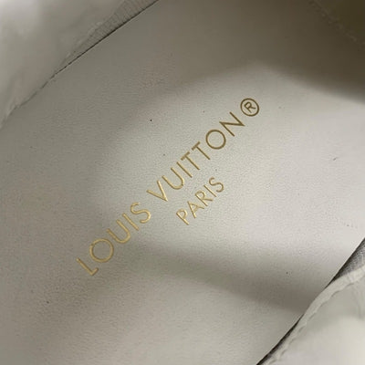 ルイヴィトン LOUIS VUITTON ランアウェイライン モノグラム スニーカー 靴 シューズ レザー ホワイト ブラウン ゴールド インヒール