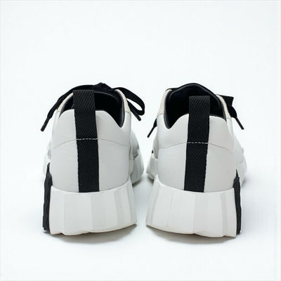 エルメス HERMES バウンシング スニーカー 靴 シューズ レザー スエード ホワイト ブラック