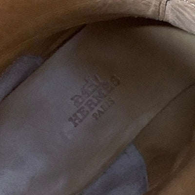 エルメス HERMES ジャンピング ブーツ ロングブーツ 靴 シューズ レザー ブラック 黒 シルバー ケリー金具