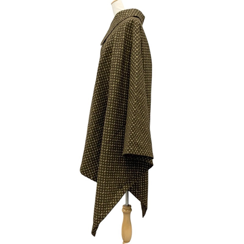 ルイヴィトン LOUIS VUITTON アウター コットン ブラウン ロゴ NIGO マイクロモノグラム ポンチョ ケープ メンズ