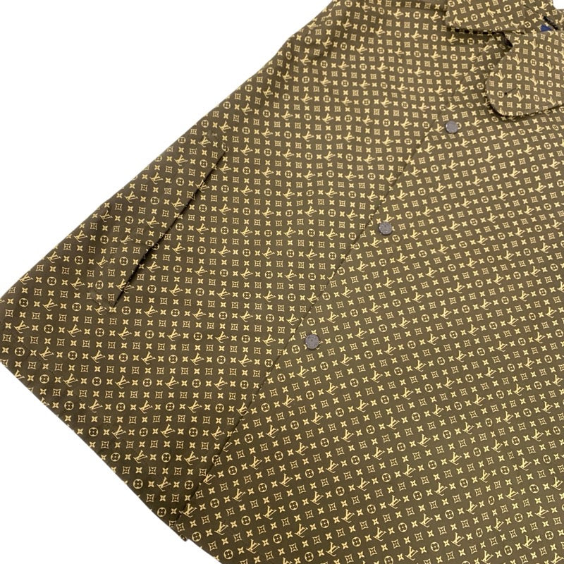 ルイヴィトン LOUIS VUITTON アウター コットン ブラウン ロゴ NIGO マイクロモノグラム ポンチョ ケープ メンズ