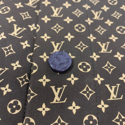 ルイヴィトン LOUIS VUITTON アウター コットン ブラウン ロゴ NIGO マイクロモノグラム ポンチョ ケープ メンズ