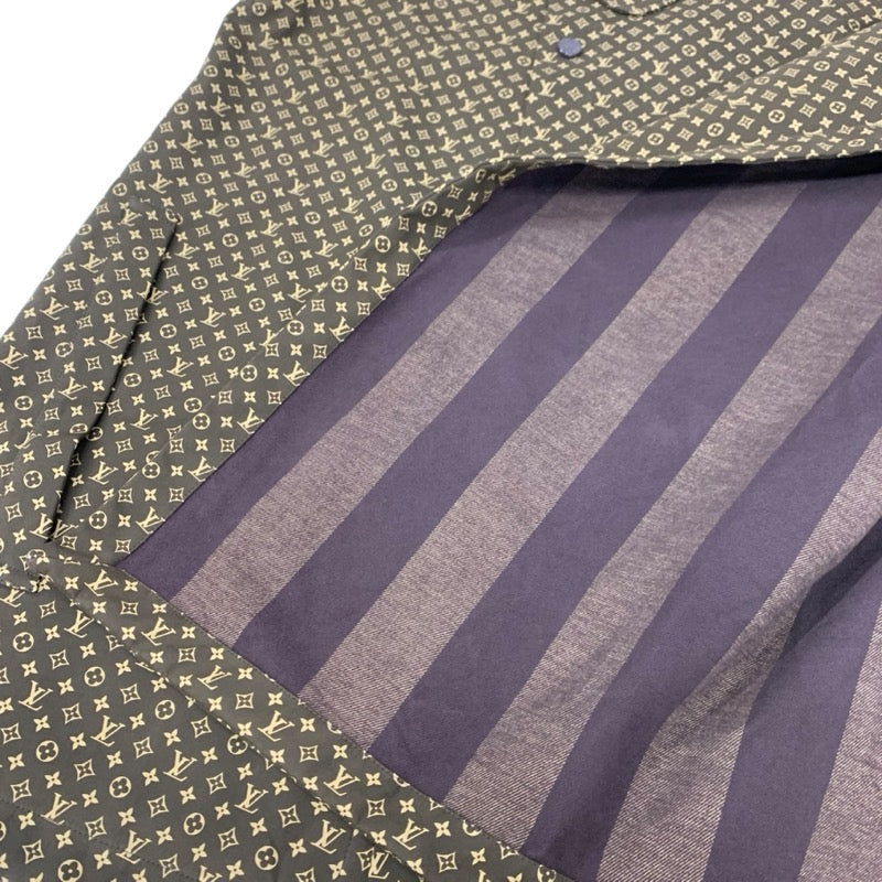 ルイヴィトン LOUIS VUITTON アウター コットン ブラウン ロゴ NIGO マイクロモノグラム ポンチョ ケープ メンズ