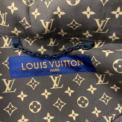 ルイヴィトン LOUIS VUITTON アウター コットン ブラウン ロゴ NIGO マイクロモノグラム ポンチョ ケープ メンズ