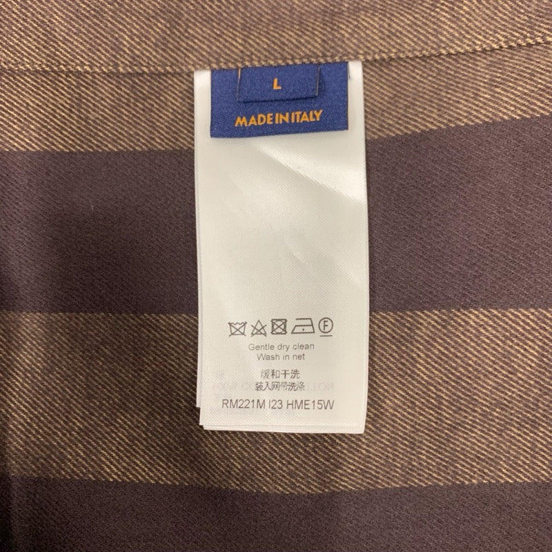 ルイヴィトン LOUIS VUITTON アウター コットン ブラウン ロゴ NIGO マイクロモノグラム ポンチョ ケープ メンズ