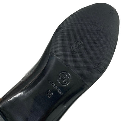 シャネル CHANEL ブーツ ロングブーツ 靴 シューズ レザー ブラック ココマーク ロゴ