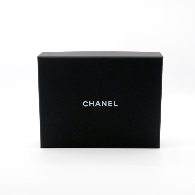 シャネル CHANEL ヘアアクセサリー シルク ブラック ホワイト ココマーク ロゴ リボン シュシュ ヘアゴム