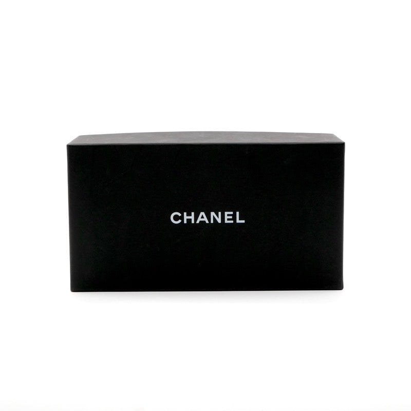 シャネル CHANEL サングラス ブラウン ゴールド ココマーク チェーン ロゴ レザー