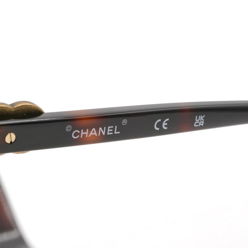 シャネル CHANEL サングラス ブラウン ココマーク アイウェア ラインストーン