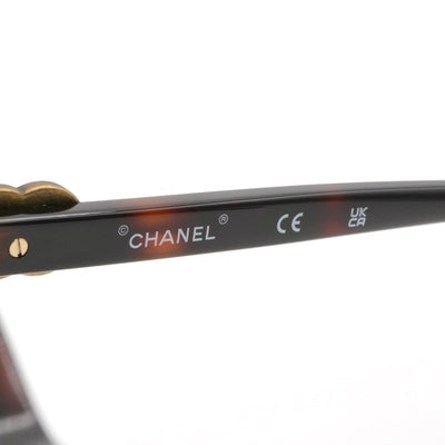 シャネル CHANEL サングラス ブラウン ココマーク アイウェア ラインストーン