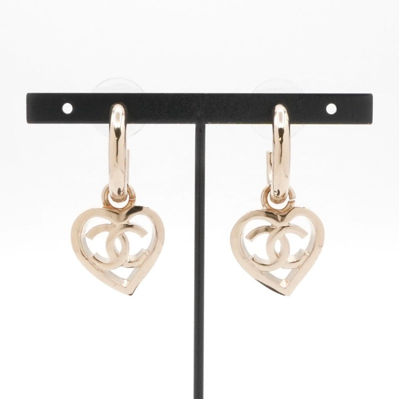 シャネル CHANEL ピアス イヤリング ゴールド ココマーク フープ ハート