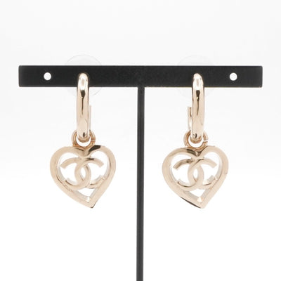 シャネル CHANEL ピアス イヤリング ゴールド ココマーク フープ ハート