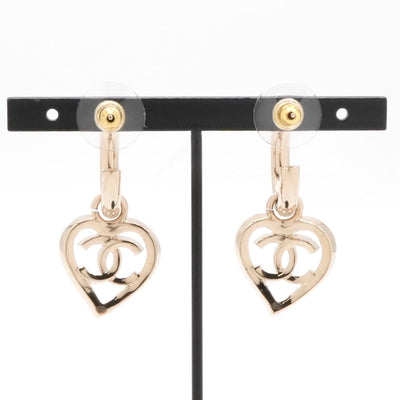 シャネル CHANEL ピアス イヤリング ゴールド ココマーク フープ ハート