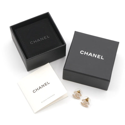 シャネル CHANEL ピアス イヤリング ゴールド ココマーク ラインストーン