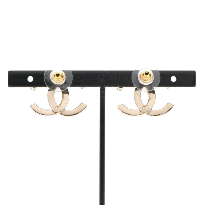 シャネル CHANEL ピアス イヤリング ゴールド ココマーク ラインストーン
