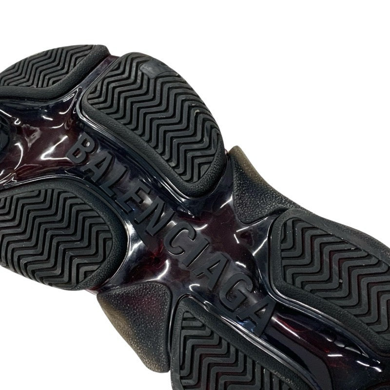 バレンシアガ BALENCIAGA トリプルS スニーカー 靴 シューズ メッシュ スエード レザー ブラック ピンク ロゴ ダブルフォーム