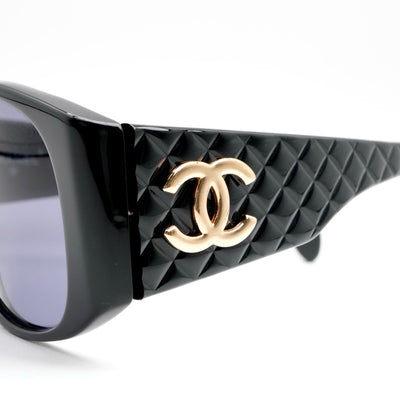 シャネル CHANEL サングラス ブラック ゴールド ココマーク アイウェア マトラッセ