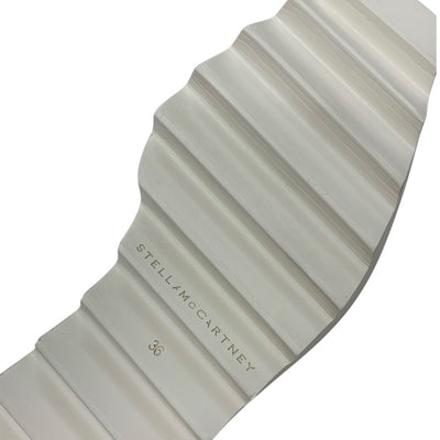 ステラマッカートニー STELLA McCARTNEY エリス スニーカー 靴 シューズ レザー ウッド ブラック ホワイト ブラウン 厚底シューズ プラットフォーム レースアップシューズ