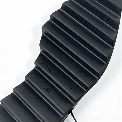 ステラマッカートニー STELLA McCARTNEY エリス スニーカー 靴 シューズ レザー ベロア ブラック 黒 スター 厚底 プラットフォーム レースアップシューズ