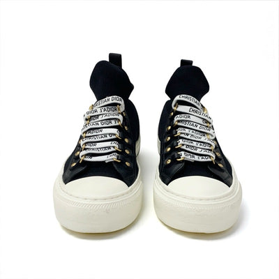 クリスチャンディオール CHRISTIAN DIOR WALK'N'DIOR スニーカー 靴 シューズ ニット レザー ブラック ホワイト ロゴ