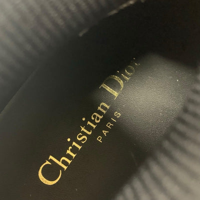 クリスチャンディオール CHRISTIAN DIOR WALK'N'DIOR スニーカー 靴 シューズ ニット レザー ブラック ホワイト ロゴ