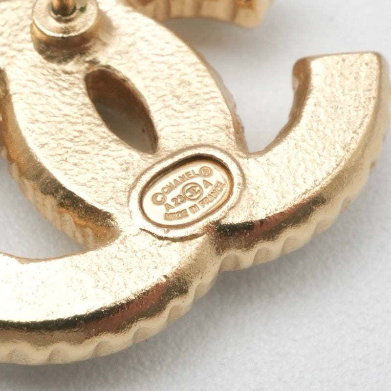 シャネル CHANEL ピアス イヤリング ホワイト ゴールド ココマーク