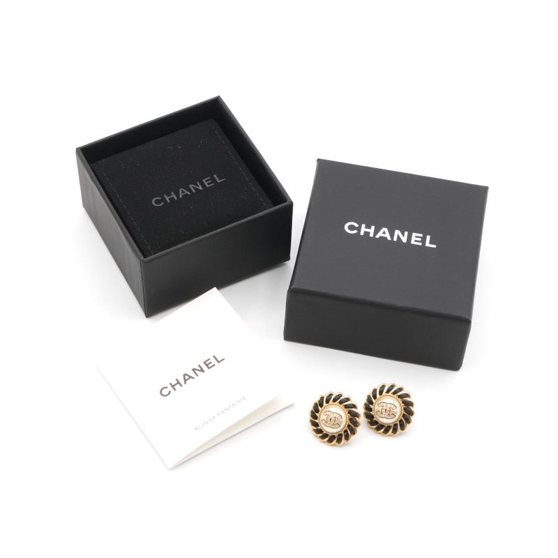 シャネル CHANEL ピアス イヤリング ゴールド ココマーク ラインストーン パール