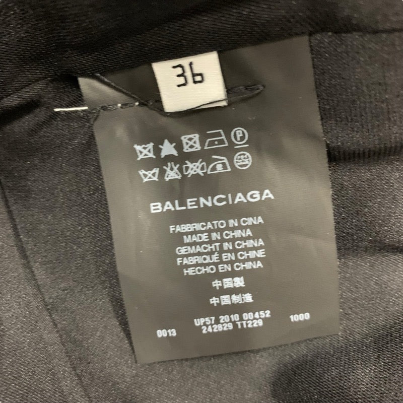 バレンシアガ BALENCIAGA ワンピース シルク ブラック 黒 パーティー ノースリーブ