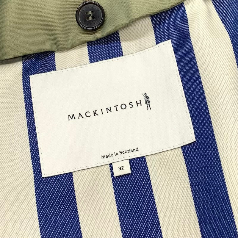 未使用 マッキントッシュ  MACKINTOSH トレンチコート ロングコート アウター コットン カーキ