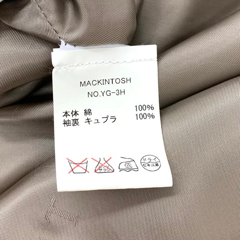 未使用 マッキントッシュ  MACKINTOSH トレンチコート ロングコート アウター コットン カーキ