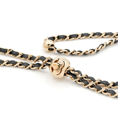 シャネル CHANEL 携帯・スマホアクセサリー ブラック ゴールド ココマーク マトラッセ iPhone14pro iPhoneケース チェーン