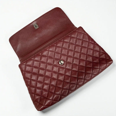 シャネル CHANEL バッグ ショルダーバッグ キャビアスキン ボルドー シルバー マトラッセ ココハンドル ガンメタリック ターンロック ハンドバッグ