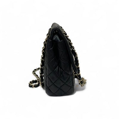 シャネル CHANEL バッグ ショルダーバッグ ブラック ゴールド ココマーク マトラッセ シングルフラップ ダブルチェーン ハート チャーム