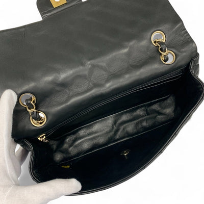 シャネル CHANEL バッグ ショルダーバッグ ブラック ゴールド ココマーク マトラッセ シングルフラップ ダブルチェーン ハート チャーム