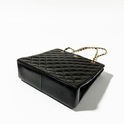 シャネル CHANEL バッグ トートバッグ ラムスキン ブラック ゴールド シルバー マトラッセ ココマーク チェーン