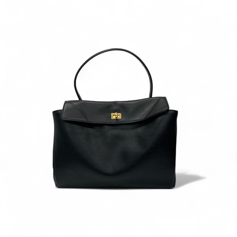 バレンシアガ BALENCIAGA バッグ ショルダーバッグ ブラック ゴールド Rodeo ハンドバッグ ミディアム レザー 2way