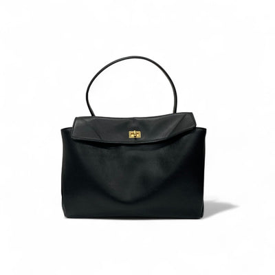 バレンシアガ BALENCIAGA バッグ ショルダーバッグ ブラック ゴールド Rodeo ハンドバッグ ミディアム レザー 2way