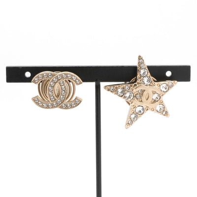 シャネル CHANEL ヘアアクセサリー ゴールド ココマーク スター ラインストーン ヘアクリップ