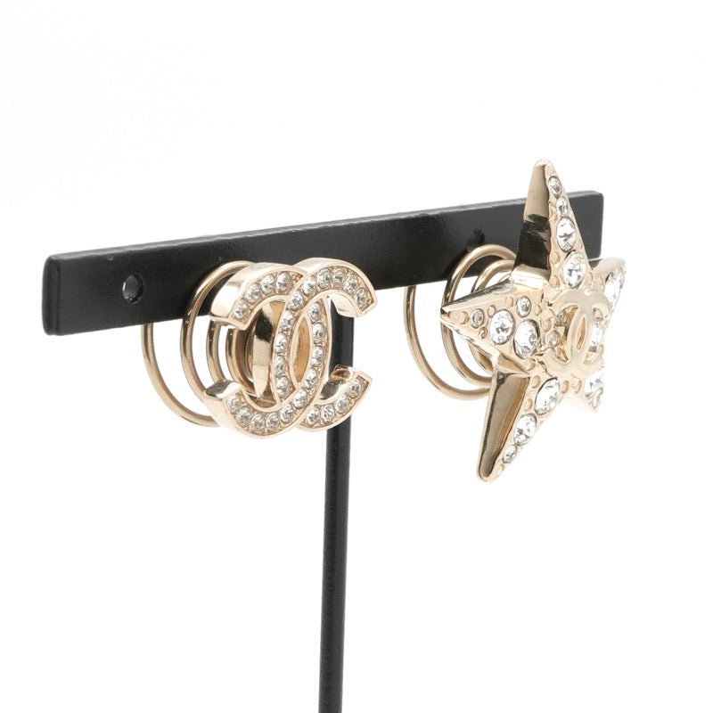 シャネル CHANEL ヘアアクセサリー ゴールド ココマーク スター ラインストーン ヘアクリップ