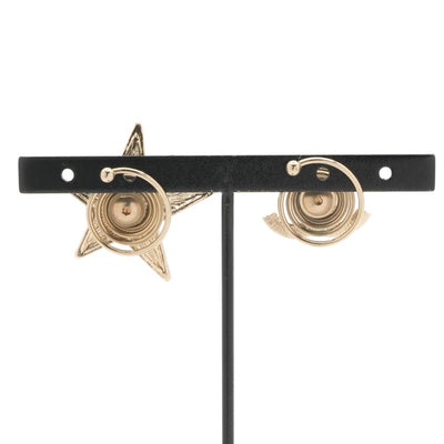 シャネル CHANEL ヘアアクセサリー ゴールド ココマーク スター ラインストーン ヘアクリップ