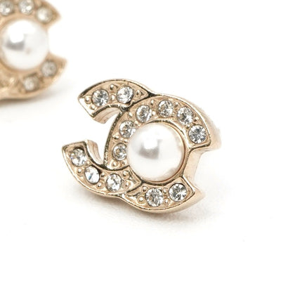 シャネル CHANEL ピアス イヤリング ゴールド ココマーク ラインストーン