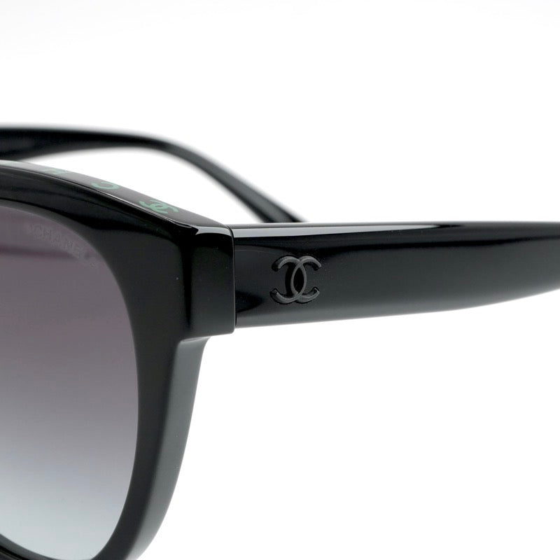 シャネル CHANEL サングラス ブラック グリーン ココマーク ロゴ アイウェア