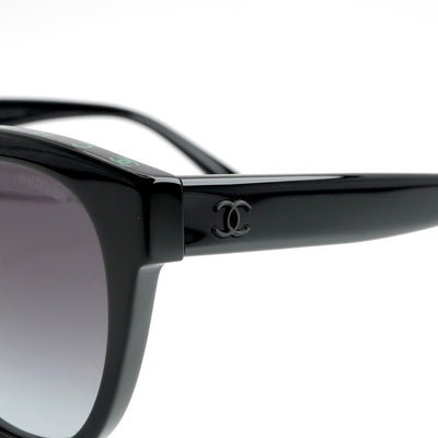 シャネル CHANEL サングラス ブラック グリーン ココマーク ロゴ アイウェア