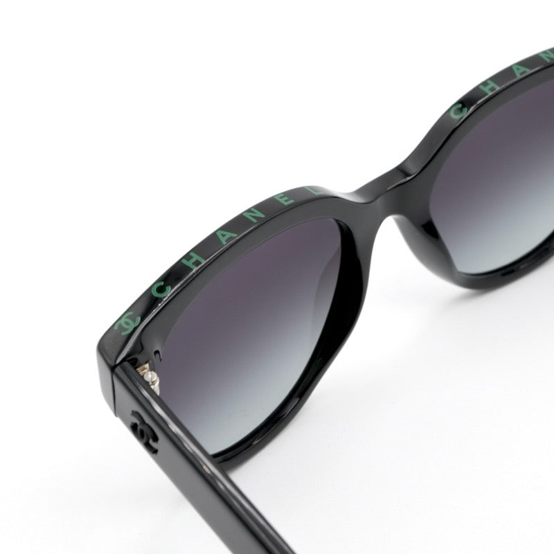 シャネル CHANEL サングラス ブラック グリーン ココマーク ロゴ アイウェア