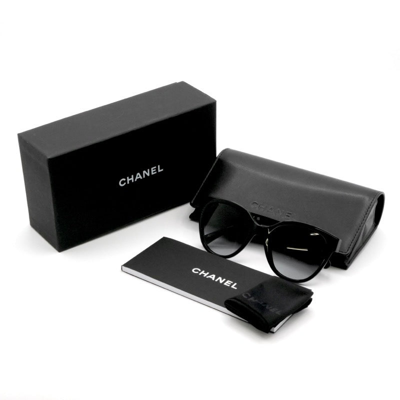 シャネル CHANEL サングラス ブラック グリーン ココマーク ロゴ アイウェア
