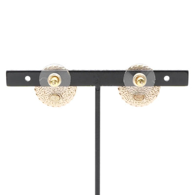 シャネル CHANEL ピアス イヤリング ゴールド ブラック ココマーク マトラッセ ラウンド